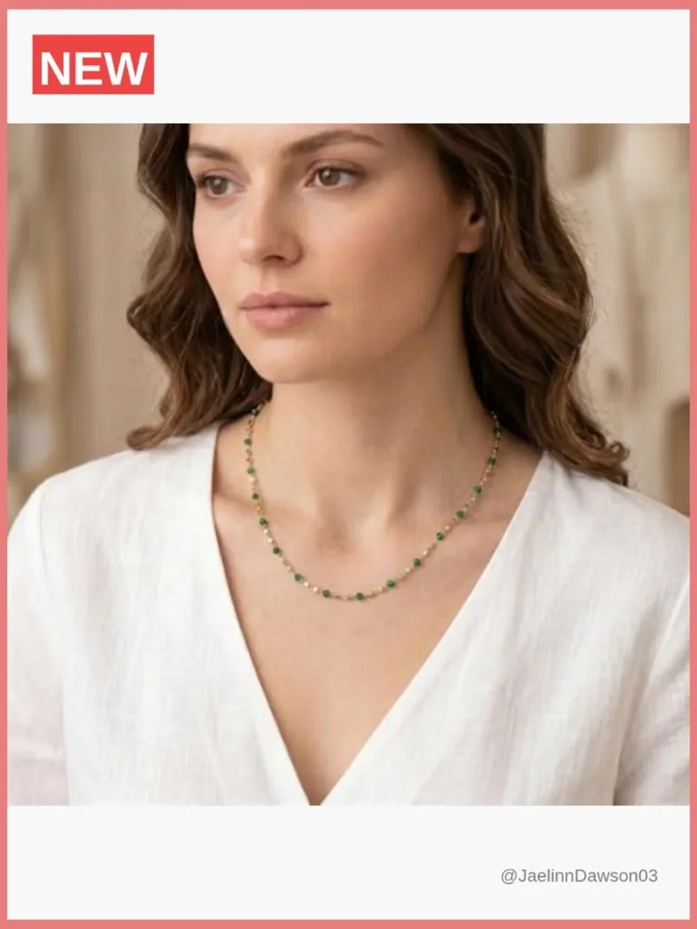 Dainty Heart Crystal Necklace - Adjustable Collarbone Choker, Y2K Trendy